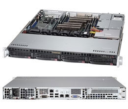 Supermicro 1U Server SYS-6017R-M7UF Barebone LGA 2011 Dual socket R supports Intel Xeon processor E5-2600  Intel i210 Dual port GbE IPMI 2.0+ KVM with Dedicated LAN 4x Hot-swap 3.5" SAS HDD Bays 400W High-efficiency Power Supply Full Warranty