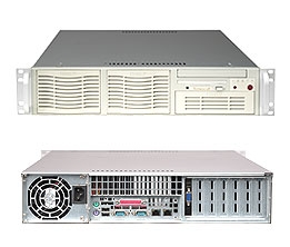 Supermicro 2U Server SYS-6024H-i Dual 604-pin FC-mPGA4 Sockets Supports up to two Intel 64-bit Xeon processor(s) 2x Intel 82541GI Single-port GbE 2 x Fixed 3-Hard Drive Carriers  550W Power Supply Full Warranty
