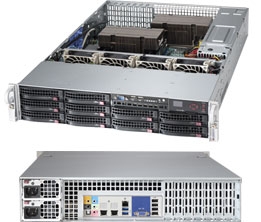 Supermicro Superserver SYS-6027AX-72RF 2U DP Xeon E5-2600 LGA2011 8-Core DDR3 10x3.5" SAS2/SATA Hot-Swap R1280W