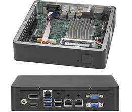 Supermicro E200-9AP SuperServer, Mini-ITX, Single socket FCBGA 1296, Compact Embedded Mini ITX Box, Security Appliance, Video Surveillance, Digital Signage, Indoor Kiosk