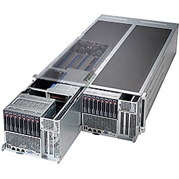 Supermicro FatTwin 4U SYS-F647G2-F73PT+ Server Dual socket R (LGA 2011) supports Intel Xeon processor E5-2600 IPMI2.0 8x 2.5" Hot-swap SAS/SATA HDDs;SAS2 support via LSI 2308 2000W Redundant Power Supplies Full Warranty