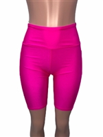 trendy_pink_high_waist_bike_short_shorts