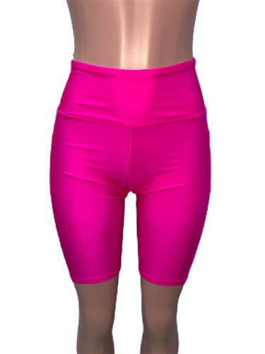 trendy_pink_high_waist_bike_short_shorts