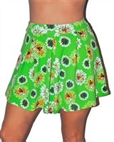 green_floral_mini_skirt