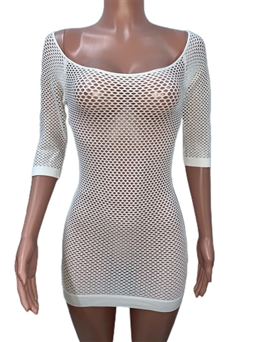 sexy_white_seamless_net_tunic_tops