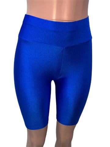 trendy_blue_high_waist_bike_short_shorts