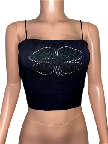 rhinestone_bling_clover_crop_tank_top