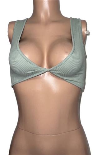 sexy_green_twist_crop_top