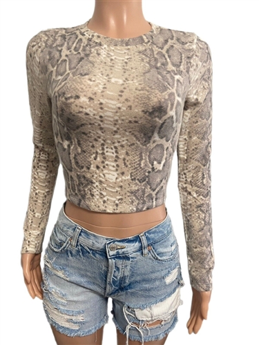 reptile_print_crop_top