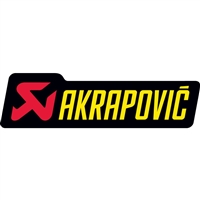 Akrapovic Exhaust Aluminized Canister Sticker Decal - New Logo