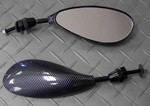 Pair of Carbon Fiber Look Chicane Mirrors