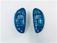 2006-2022 Suzuki GSXR600 Clear Alternatives Front Blue Turn Signal Lenses (CTS-0050-B)