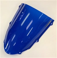 Hotbodies Racing: Kawasaki ZX6R 636 (2005-2008), ZX10R (2006-2007) GP Grand Prix Windscreen/Windshield (Dual Radius/Double Bubble) - Blue - (K056R-WGP-BLU)