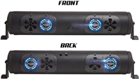 Bazooka G3 24" Party Bar - Dual Sided - ATV/UTV Bluetooth Audio Sound - Color LED Lights + Remote - Dual Sided Speakers (BPB24-DS-G3)