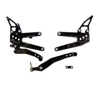 2009-2014 Yamaha R1 Driven TT Rear Sets - Black (DRP-711-BK)