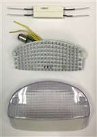 Clear Alternatives 1997-1998 Honda CBR1100XX Clear Tail Light Lens and LED Board with Integrated Signals (CTL-0026-IT)