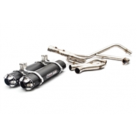 2014-2024 Kawasaki Teryx 800 Trinity Racing Stage 5 Dual Full System Exhaust - Black Mufflers (TR-4112D-BK)