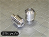 1.5" Polished Recessed Mount Bar Ends for Open-Ended Handlebars - Kit