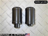 2003-2004 Kawasaki ZX6R 636 / ZX6RR Black DELRIN Frame Sliders