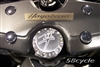 1999-2007 Suzuki GSX 1300R Hayabusa Limited Edition Polished Revolver Triple Tree Cap with Kanji Logo