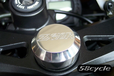 2006-2007 Kawasaki ZX10R Limited Edition Polished Triple Tree Cap with ZX10R Logo