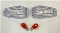 2004-2005 Suzuki GSXR750 Clear Replacement Turn Signal / Tail Lamp Lens Kit (CTS-0027/02-122-9523)