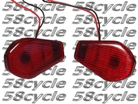 2000-2003 Suzuki GSXR750 Flush Mount LED Front Signal Lights - Red