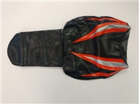 2004 Suzuki GSXR600 Black and Orange Vinyl Seat Covers