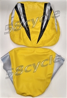 2005 Suzuki GSXR750 Yellow, Black, and White Vinyl Seat Covers