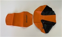 (Color: 2004 Orange/Black) 2004-2005 Kawasaki ZX10R Seat Covers with Logo