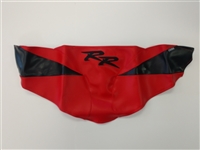 (Color: 03-05 Red/Black) 2003-2006 Honda CBR600RR Tank Bra | Cover | Wrap with 6" Black RR Logo