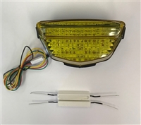 Clear Alternatives 2008-2016 Honda CBR1000RR Tail Light with Integrated Signals - YELLOW (CTL-0115-IT-Y)