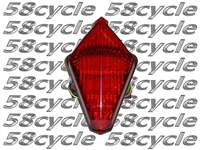 2007-2008 Yamaha R1 / 2015-2016 TMAX 500 Clear Alternatives Tail Light with Integrated Signals - RED (CTL-0105-IT-R)