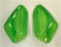 2006-2022 Kawasaki ZX14 Clear Alternatives GREEN Rear Turn Signal Lenses (CTS-0060-G)