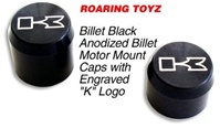 ZX14 Black Anodized Billet Motor Mount Bolt Cover Kit