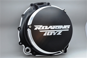 ZX14 ZX14R Ninja Billet Quick Access Engine Clutch Cover Racing Dragrace Performance Custom Black Anodized Contrast Cut 2006 2007 2008 2009 2010 2011 2012 2013 2014 2015 Kawasaki