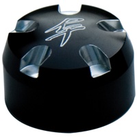 Fork Cap Set 24MM Black Anodized with RT Logo