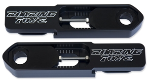 11-13 GSXR 600 750 Black Anodized Billet Bolt-On Swingarm Extentions