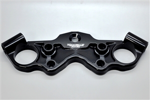 99-20 Hayabusa Racing Race Black Anodized Lowering Top Triple Clamp W/ Contrast Cut Pockets 1999 2000 2001 2002 2003 2004 2005 2006 2007 l2016 owered lower triple tree busa race weight light performance 2008 2009 2010 2011 2012 2013 2014 2015