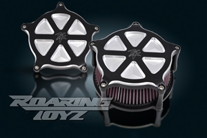 Kawasaki Vulcan Vaquero 1700 Roaring Toyz Black Straight Six Custom Air Cleaner Kit 2011 2012 2013 2010 2009 Voyager Classic Nomad LT ABS Intake Filter Performace Custom Billet 2014 2015 2016 2017 2018 2019 2020 2021 2022