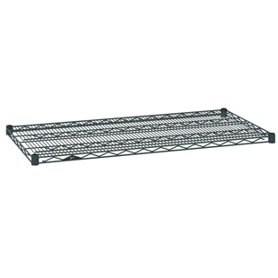 21"d Metro Wire Shelves - Smoked Glass