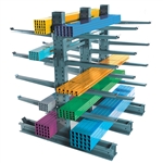 8'h Heavy Duty Cantilever Rack with 24" Arms