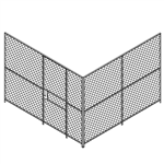 2 wall Woven Wire Mesh Partition, Security Cage