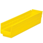 Yellow 4"h Nesting Shelf Bins - Akro-Mils