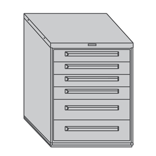 Modular Drawer Cabinets - 6 Drawers