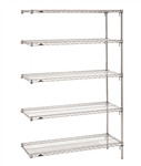 18"d Metro Wire 5-Shelf Add-On Units