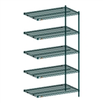 18"d x 74"h Super Erecta 5-Shelf Add-On Units