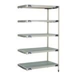 24"d MetroMax i Antimicrobial 5-Shelf Add-On Units