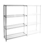 12"d x 30"w Wire Shelving Add-On kits with 4 Shelves