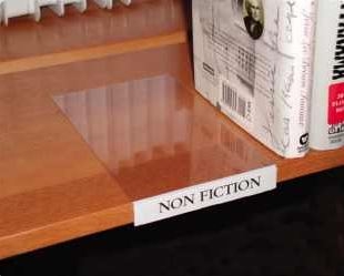 Movable Book Shelf Label Holder